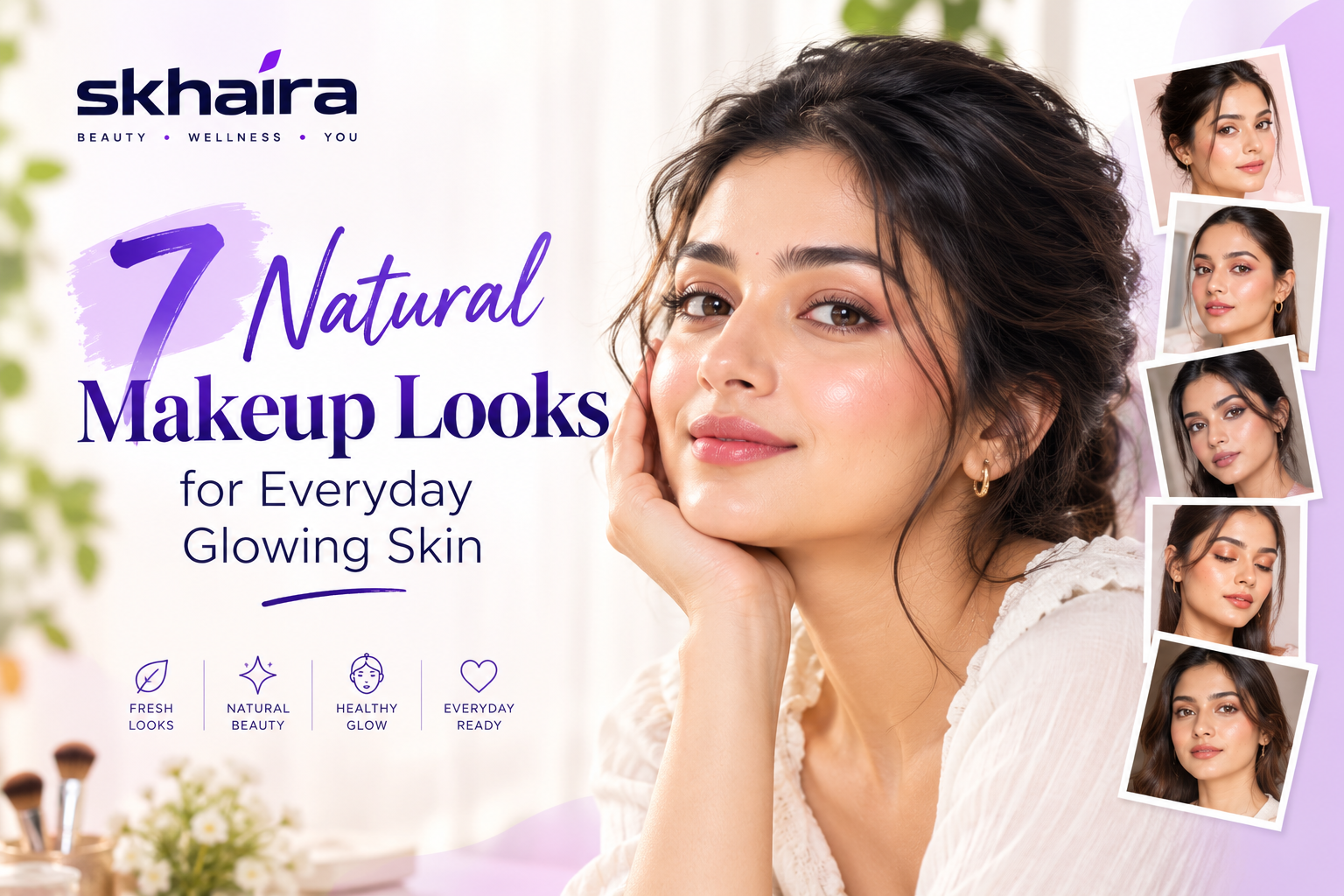 7 Natural Makeup Looks for Everyday Glowing Skin