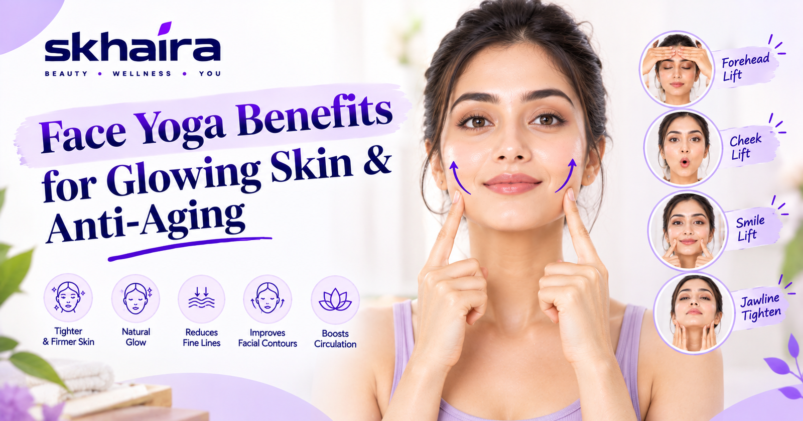 Face Yoga Benefits for Glowing Skin & Anti-Aging