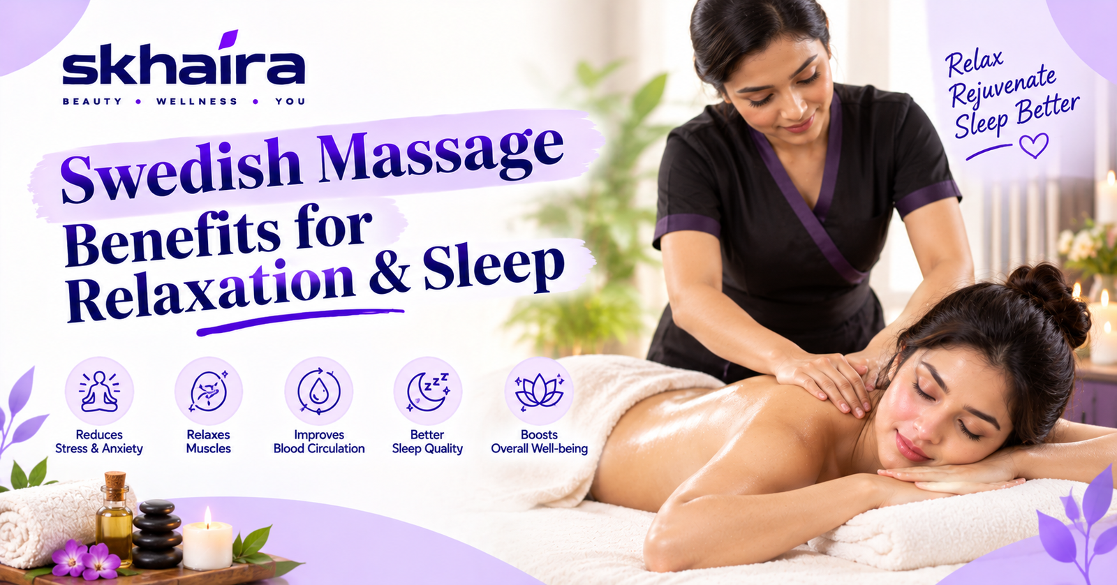 Swedish Massage Benefits for Relaxation & Sleep